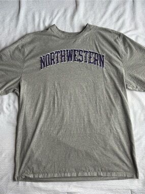 Northwestern Wildcats Men’s Size XL Gray Champion T-Shirt Authentic Athleticwear